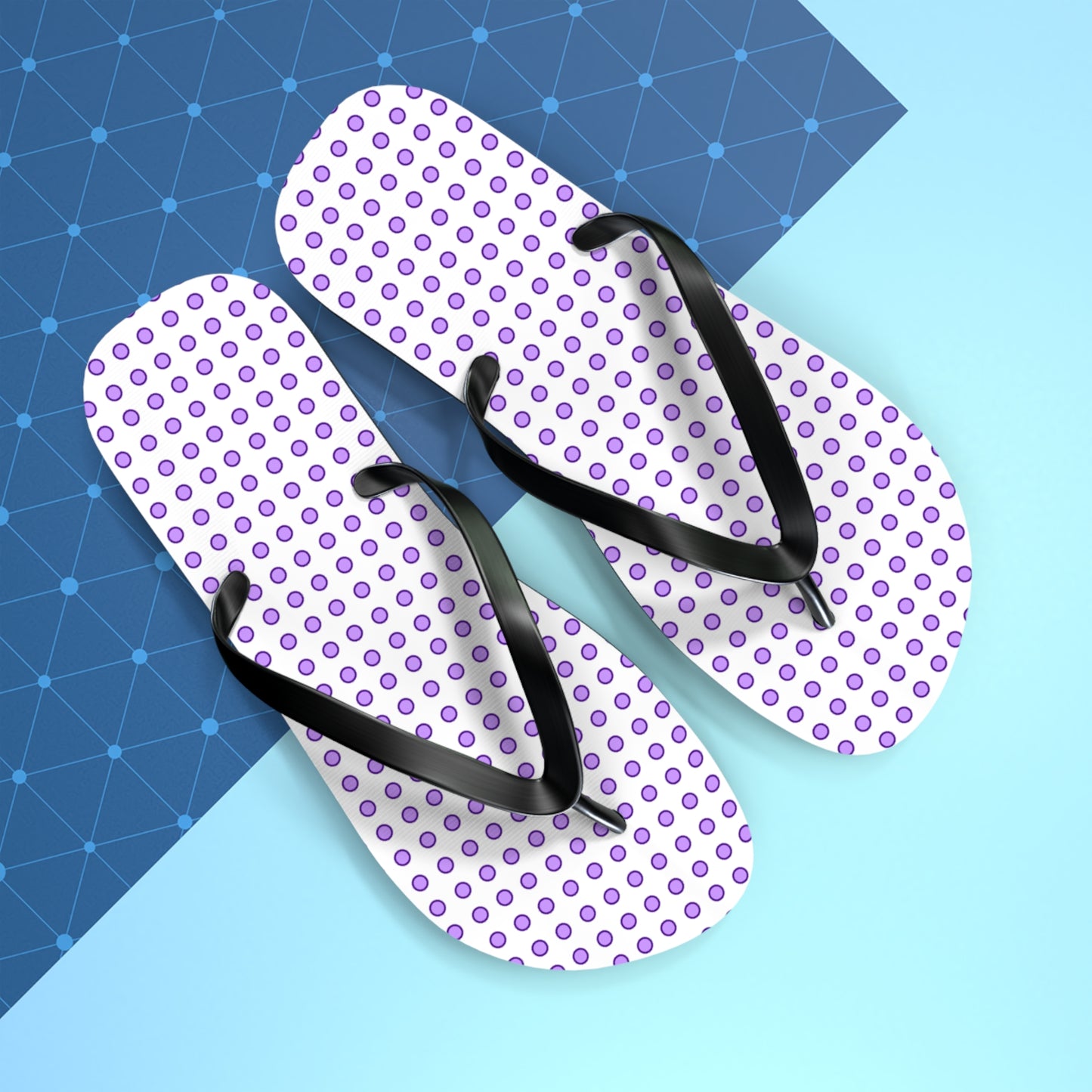 Purple Dots - Flip Flops