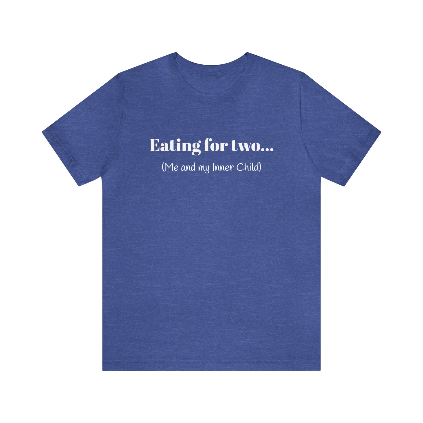 Eating for two... Me and my Inner Child - Unisex Jersey Short Sleeve Tee