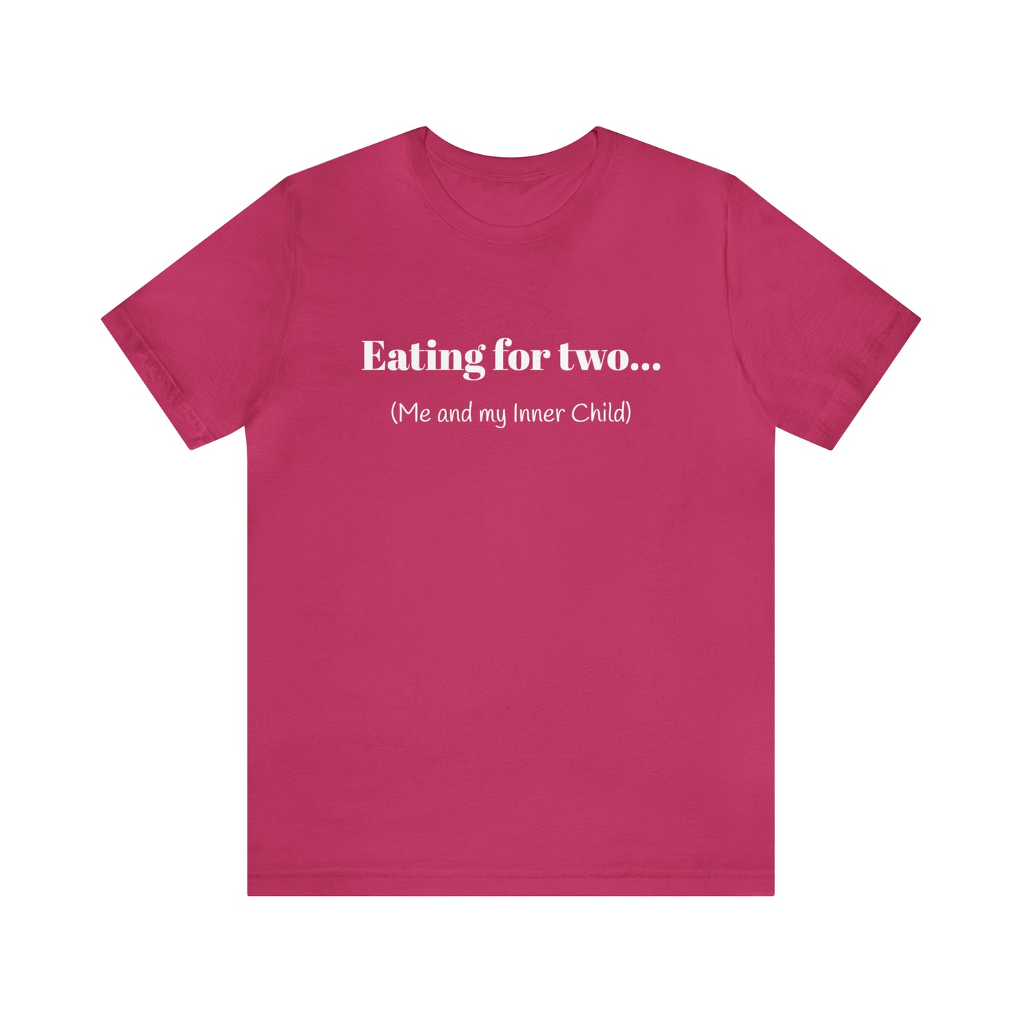 Eating for two... Me and my Inner Child - Unisex Jersey Short Sleeve Tee