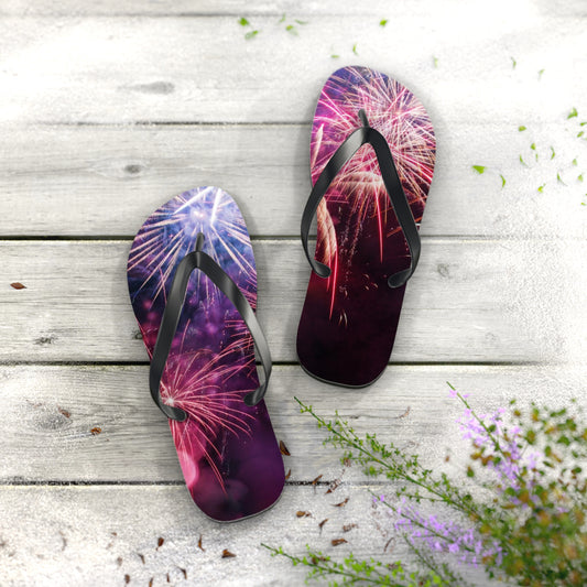 Fireworks Flip Flops