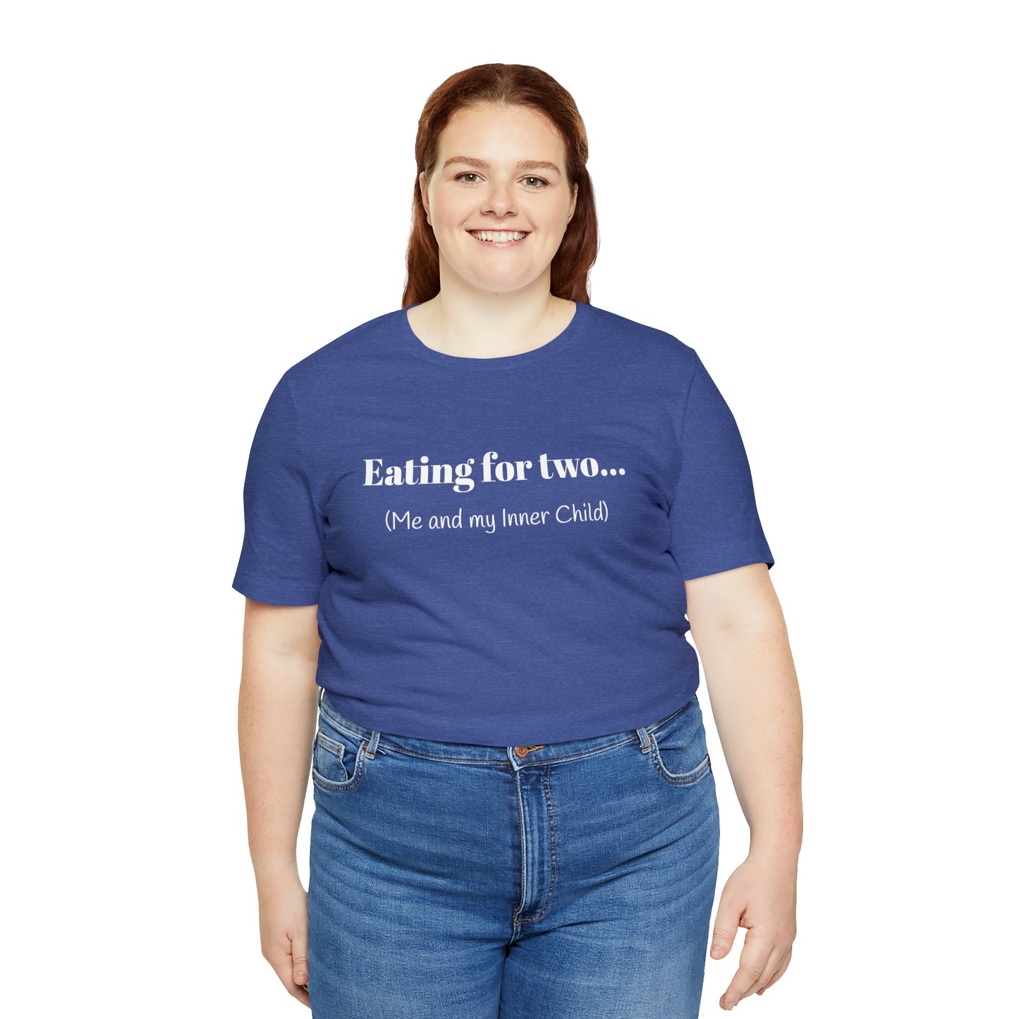 Eating for two... Me and my Inner Child - Unisex Jersey Short Sleeve Tee