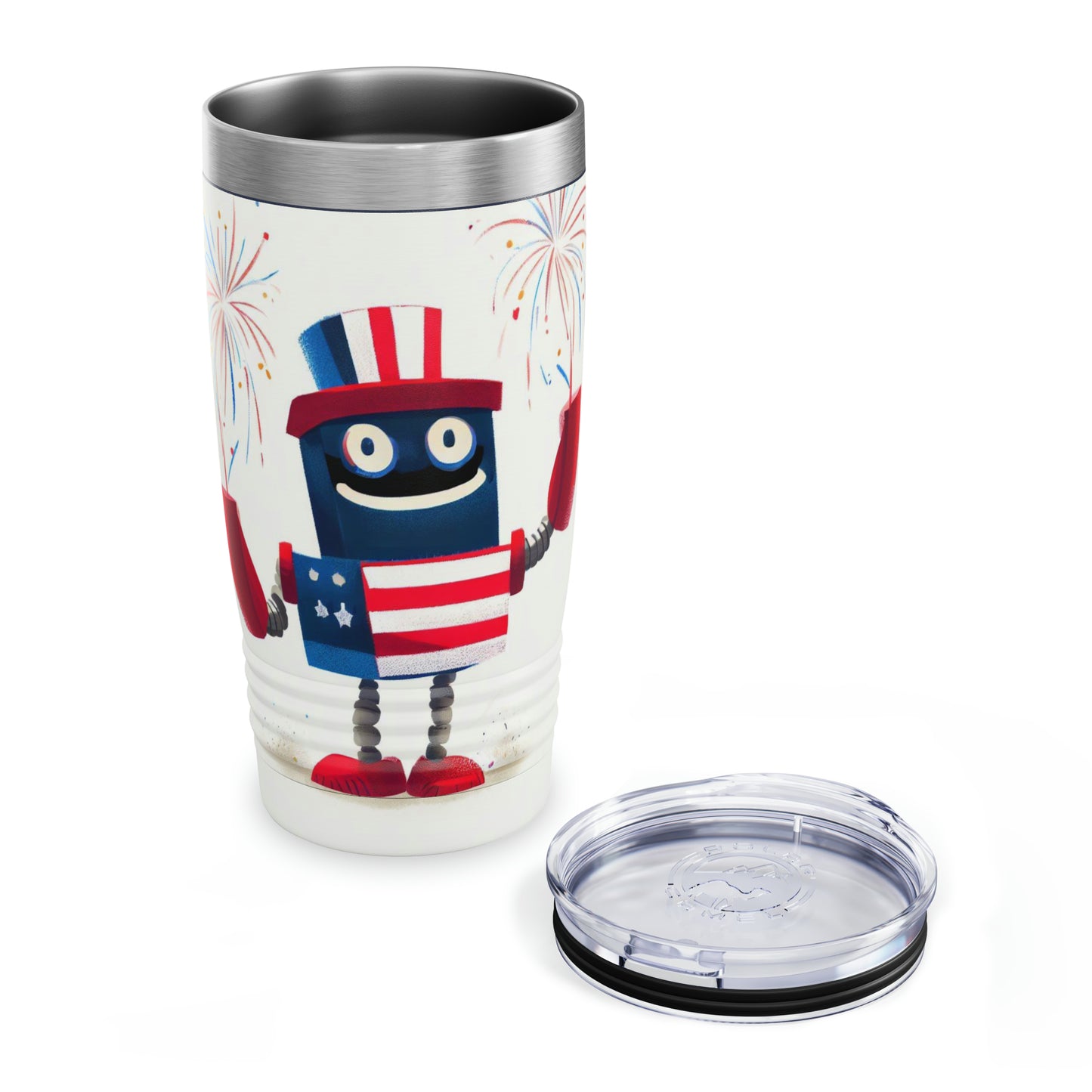 Fireworks Robot - Ringneck Tumbler, 20oz