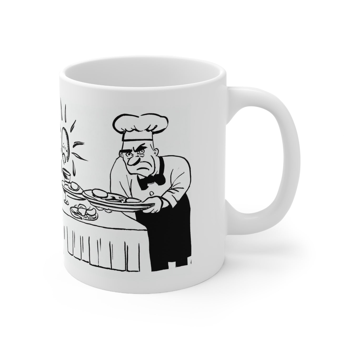 Existential Waiter, Here's Your Eggs - Ceramic Mug 11oz