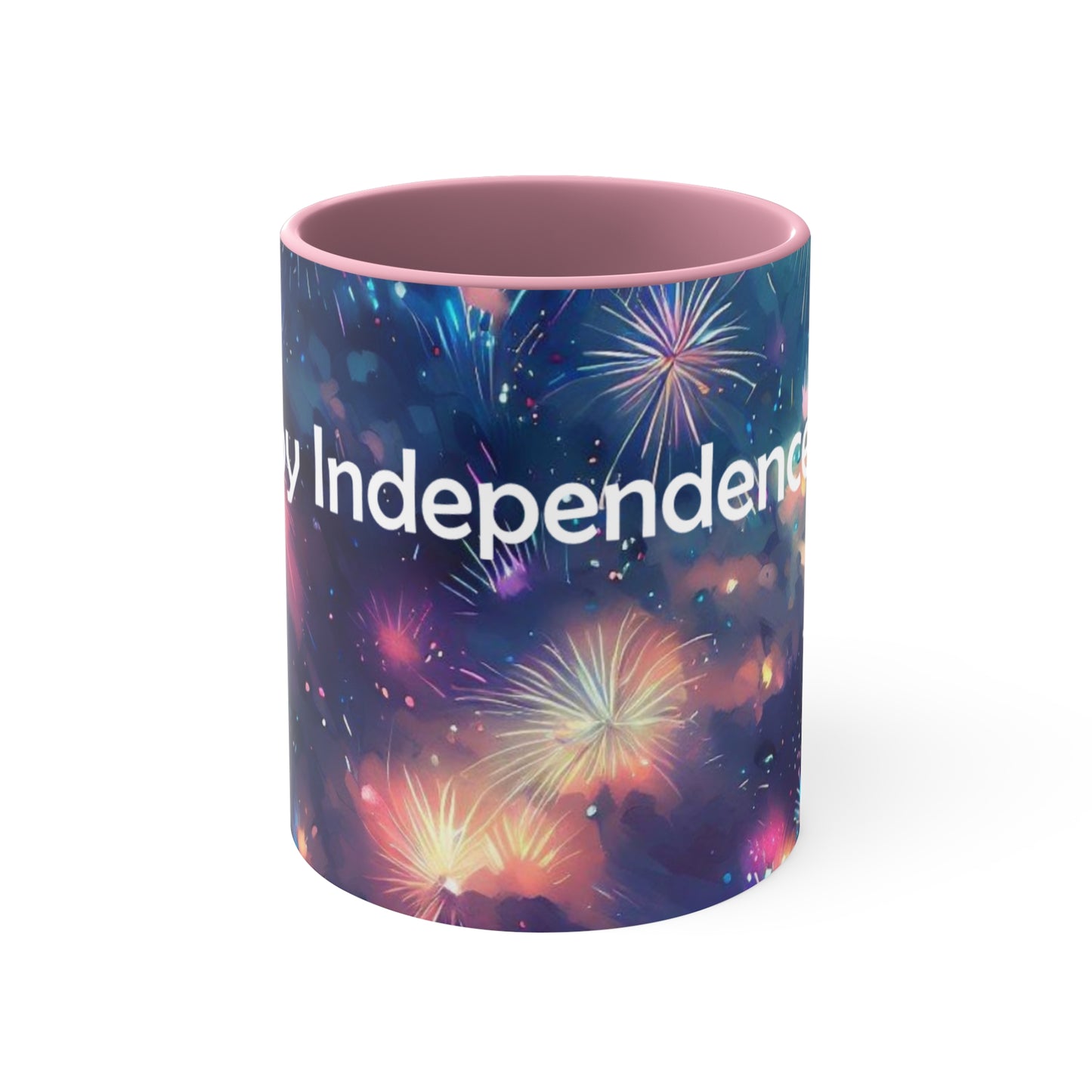 Happy Independence Day - Accent Coffee Mug, 11oz